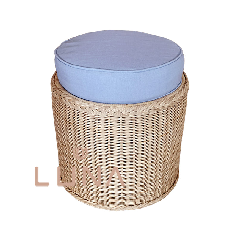 GRACE - Rattan stool / Footstool / Pouffe / Ottoman