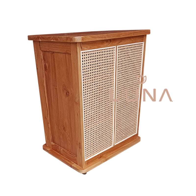 Hui - Trolley / Cart in Teak Wood