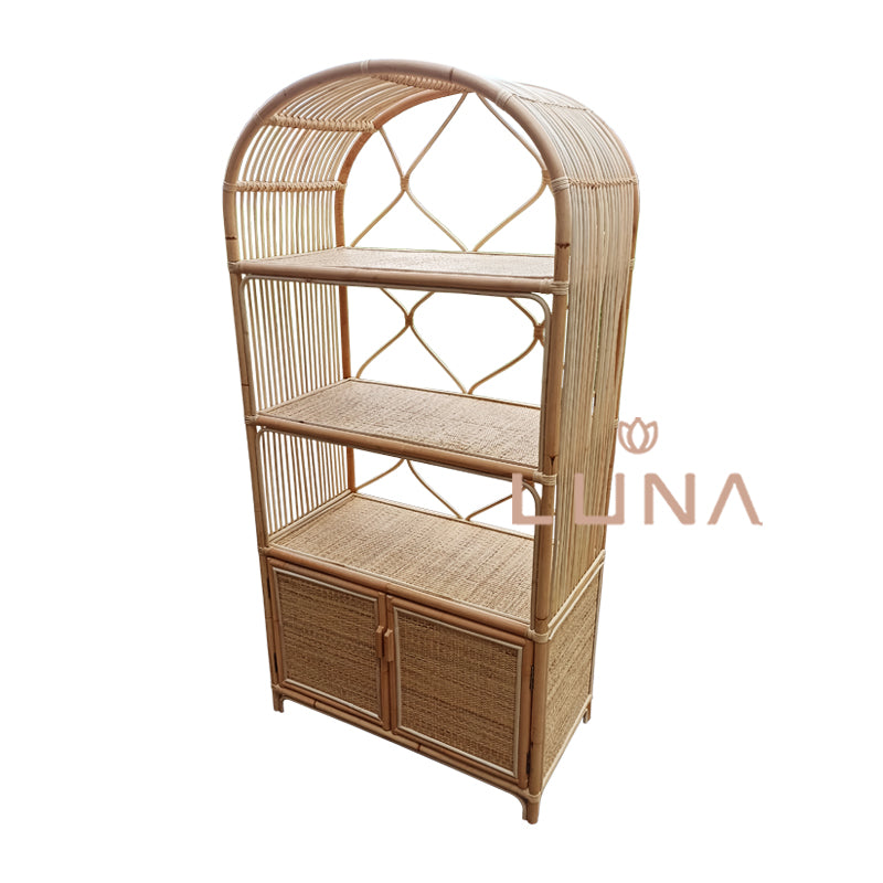 LEMI - Rattan Shelving Storage / Wardrobe / Cabinet