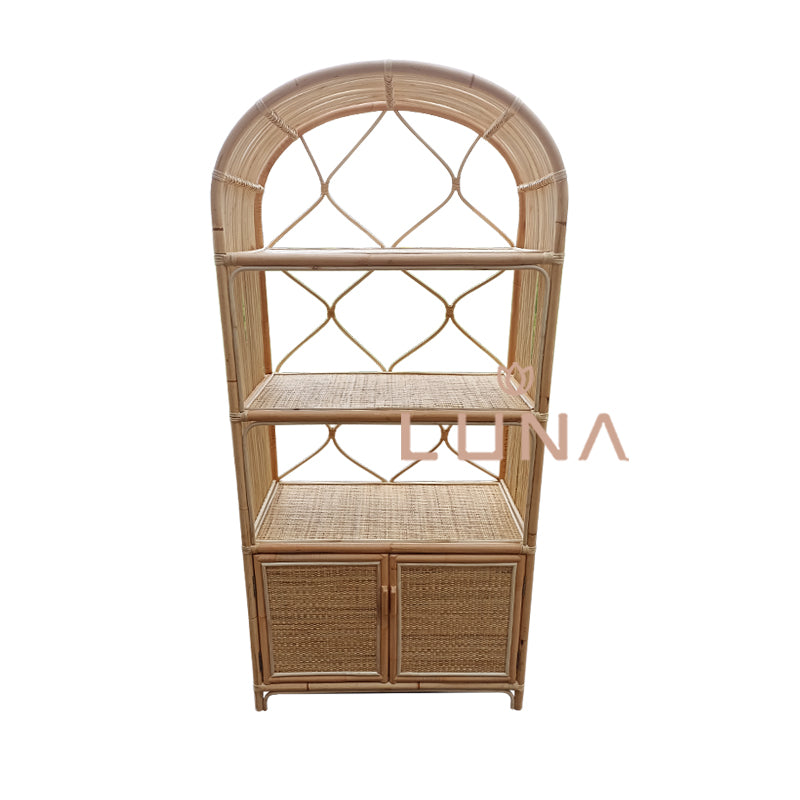 LEMI - Rattan Shelving Storage / Wardrobe / Cabinet