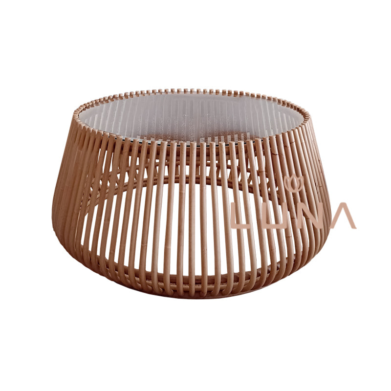 MARIE - Round Rattan Coffee Table