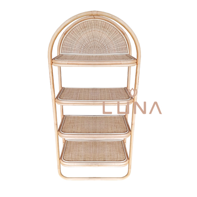 OLIVER - Rattan Standing Shelves