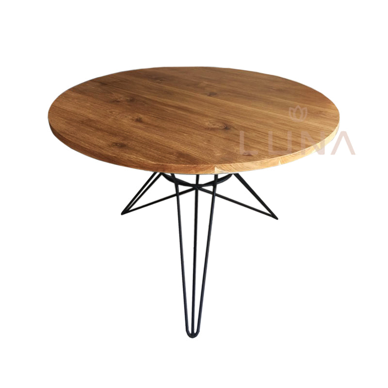 OREO - Dining Table Wood - Steel Stand