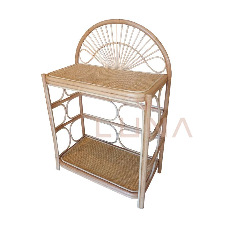 MOLLY - Rattan Standing Shelves