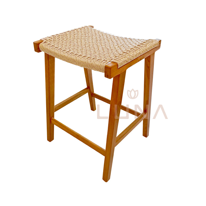 RODRIGO - Teak Wood Bar Stool / Chair