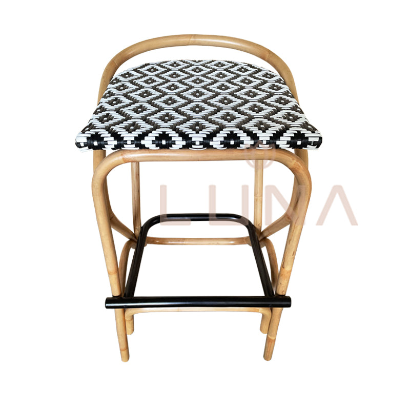 GRYFFIN - Rattan & Synthetic Bar Chair