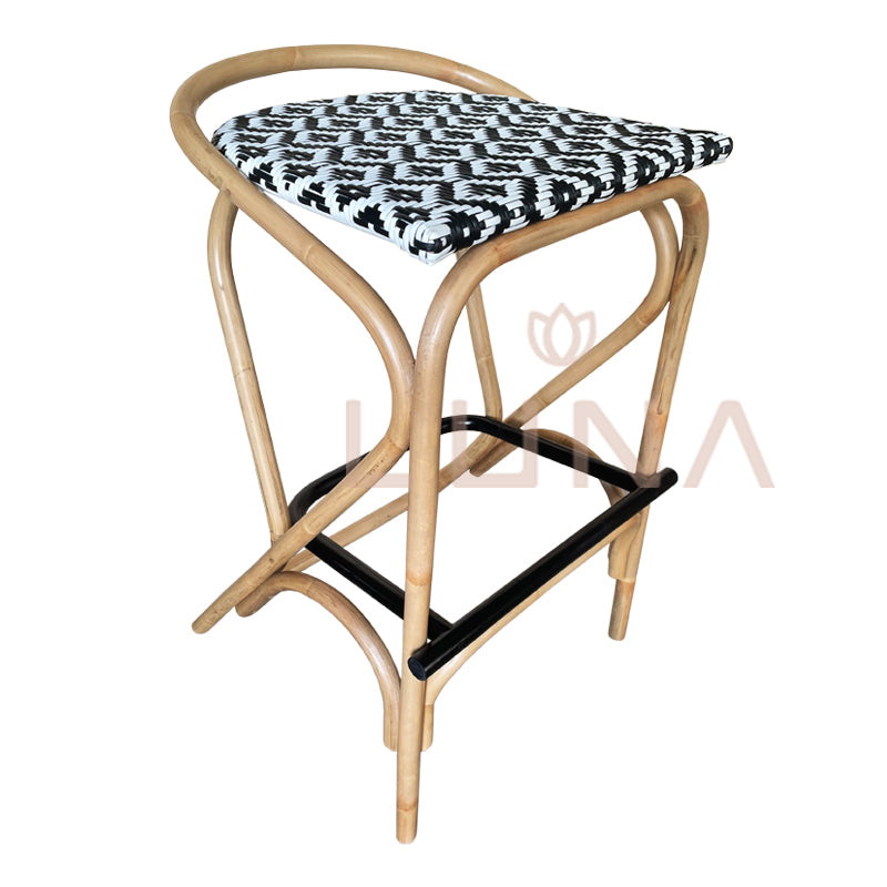 GRYFFIN - Rattan & Synthetic Bar Chair