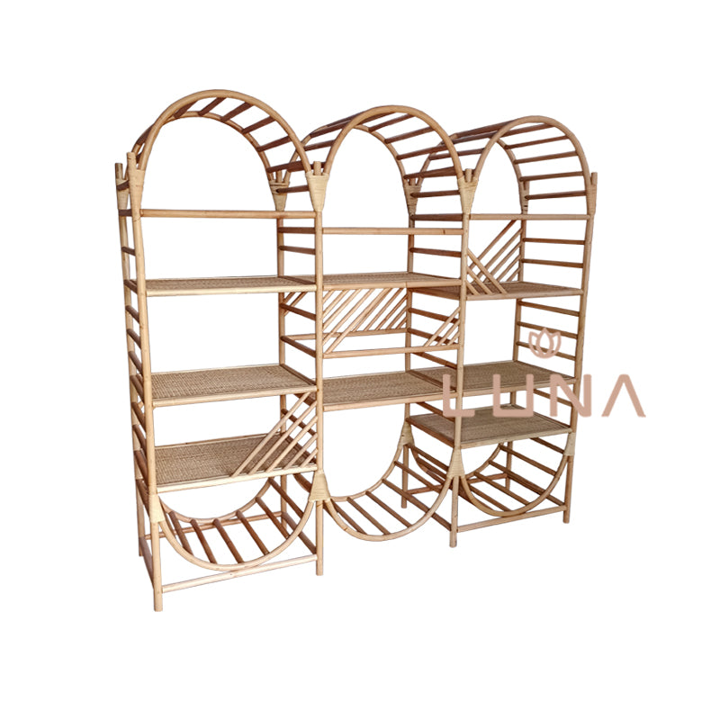 ELINE - Rattan Standing Shelves / Storage Shelves