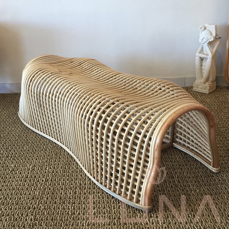 CROCODILE - Rattan Bench