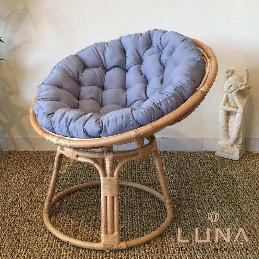 LUNA - Round Rattan Armchair