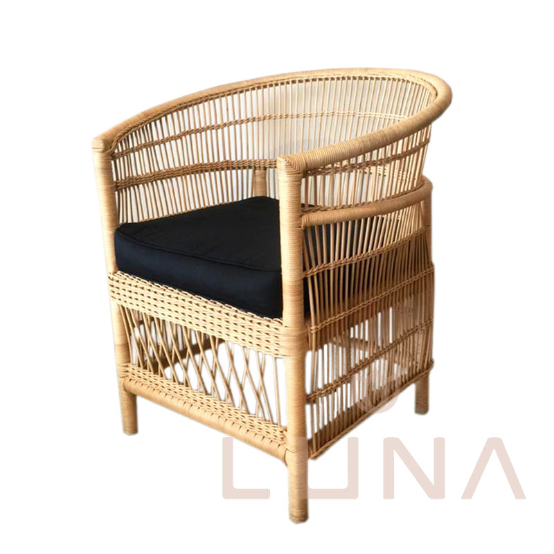MALAWI - Rattan Arm Chair with Cushion