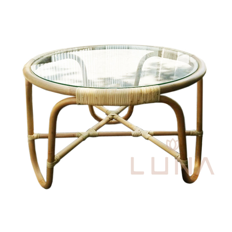 MONICA - Round Rattan Coffee Table