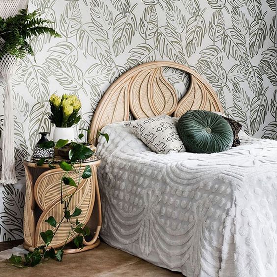 Leaf - Headboard Frame Rattan
