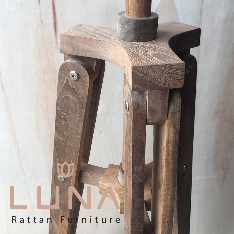 NAVY - Floor Lamp teak wood