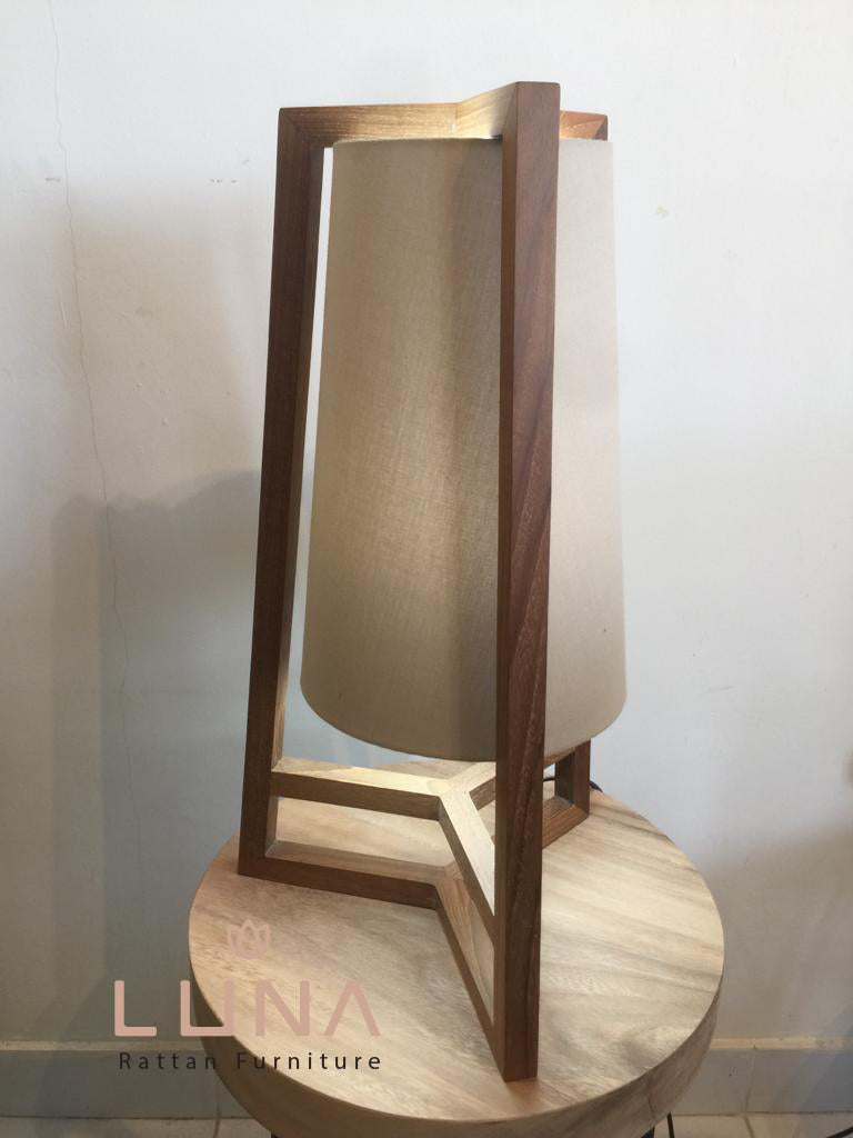 ZURIA - Table Lamp with Cotton Fabric Lampshade