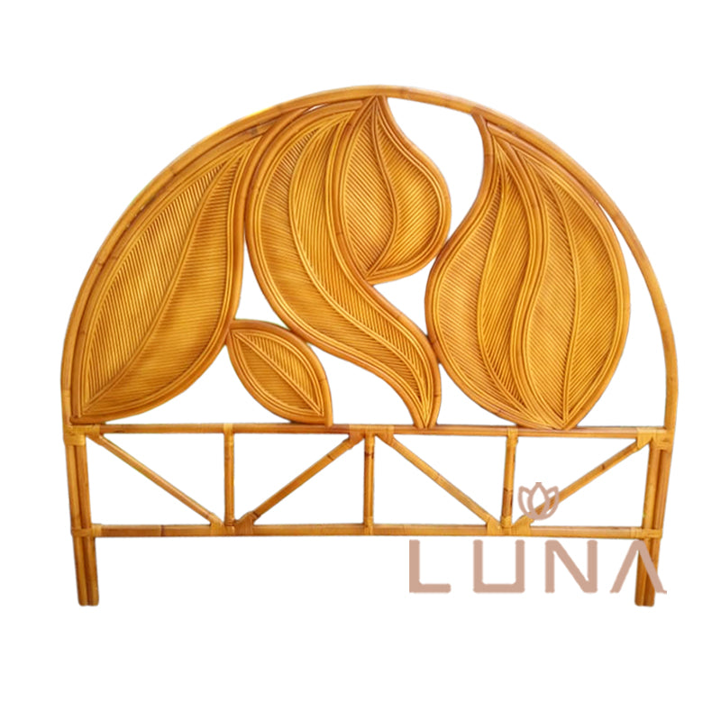 Honey Leaf - Headboard Frame Rattan