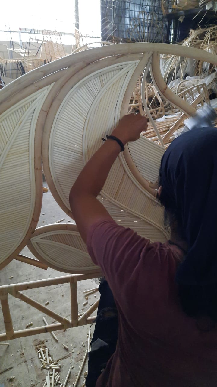 Leaf - Headboard Frame Rattan