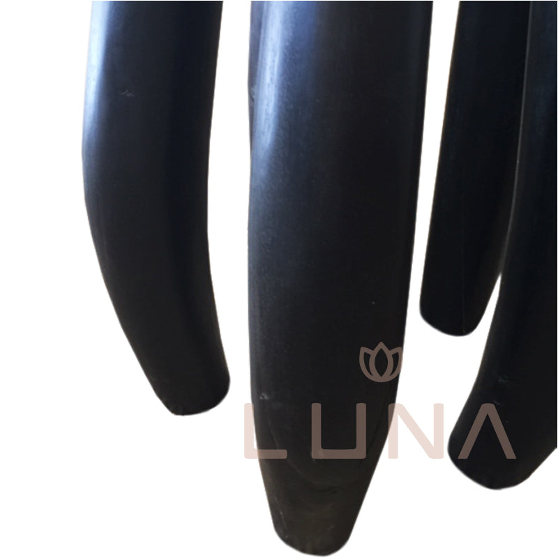 BANANA - Black Suar Wood Side Table