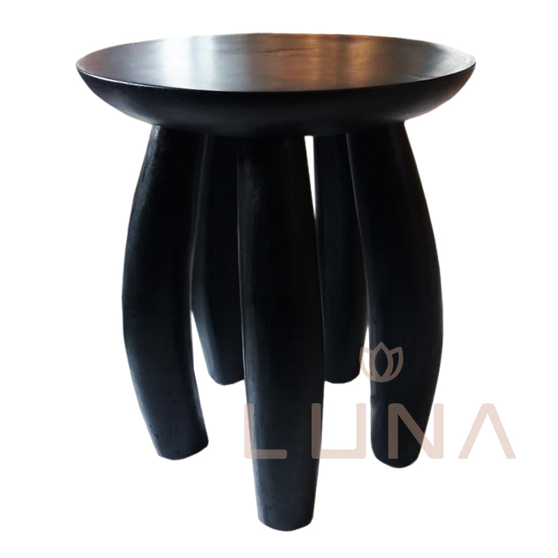 BANANA - Black Suar Wood Side Table