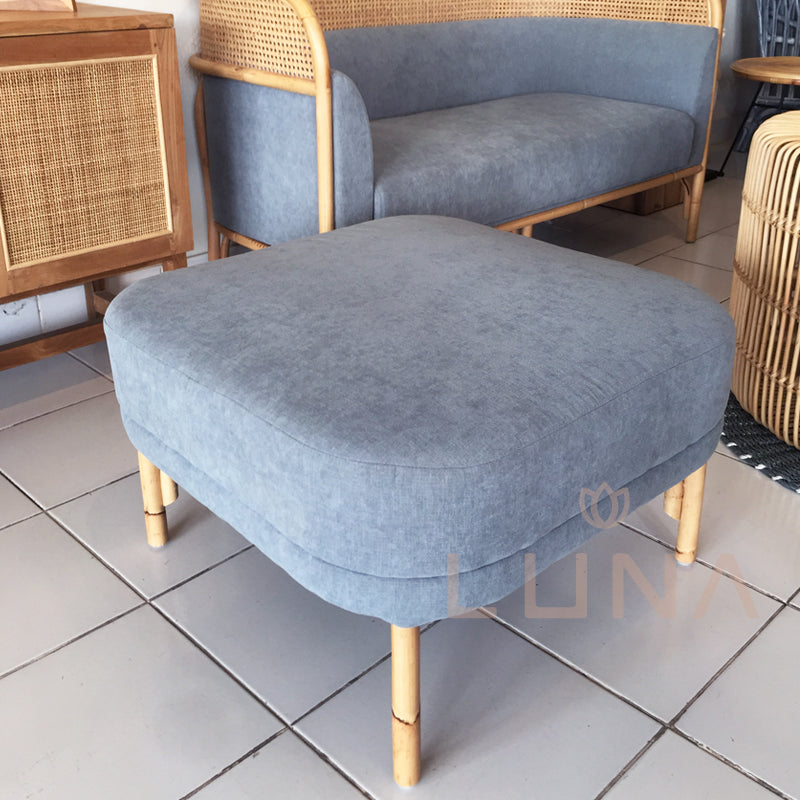 PALMER - Foot Stool Thonet in Velvet Fabrics