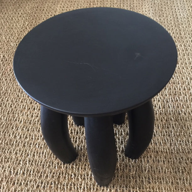 BANANA - Black Suar Wood Side Table