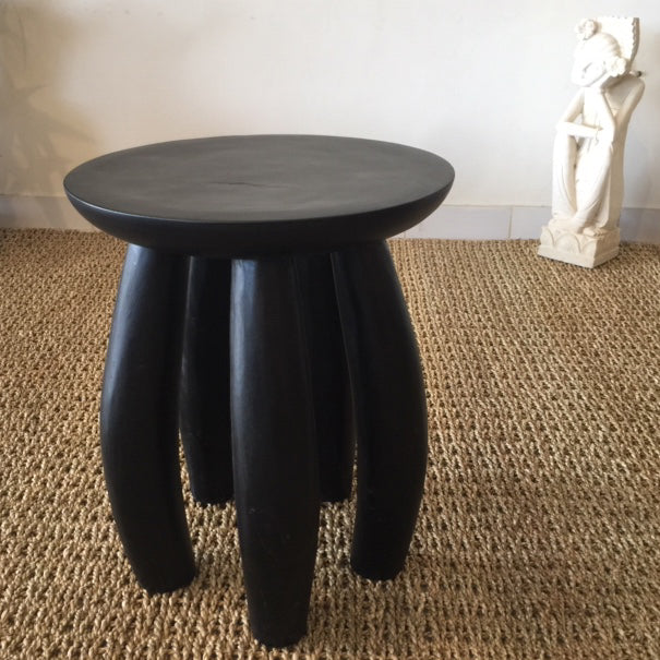 BANANA - Black Suar Wood Side Table
