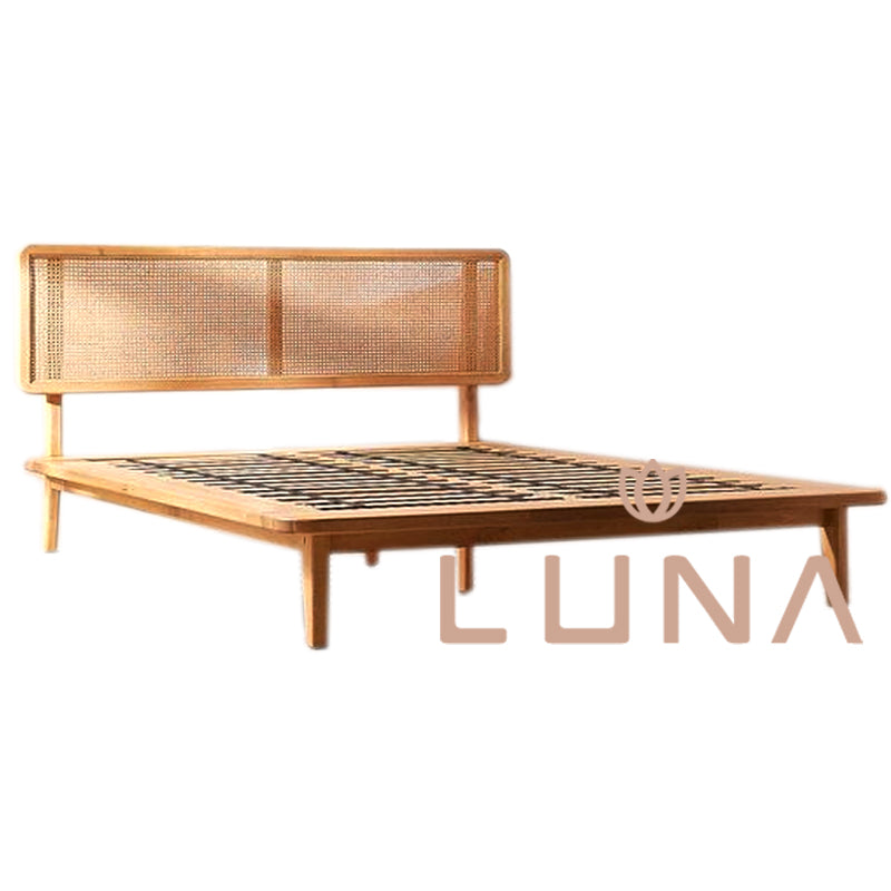 TATUM -Wood Teak Bed Vintage